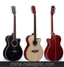 40寸缺角民謠吉他云杉啞光彩貝 質(zhì)量好,手感好,音色好 民族彈撥樂器