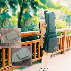 加厚吉他包36 38 39 40 41寸古典民謠 金川個性吉他雙肩琴包套袋